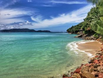 Scenic view of sea against sky