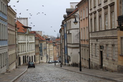 Street amidst buildings in city