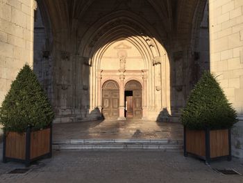 Entrance of historic building