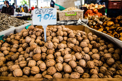 Close-up of fruits for sale at market stall