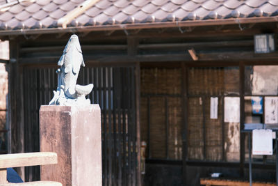 Low angle view of statue