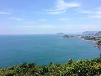 Scenic view of sea against sky