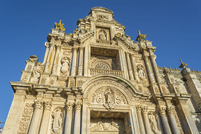 Low angle view of historical building