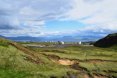 Scenic view of landscape against sky