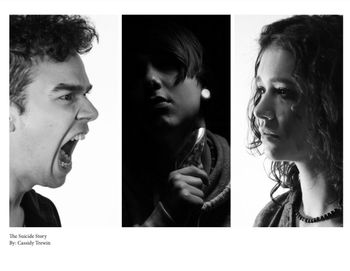 Close-up of young woman over white background