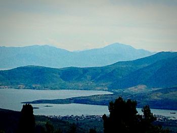 Scenic view of mountains