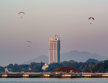 View of city at waterfront