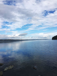 Scenic view of sea against sky