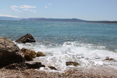 Scenic view of sea against sky