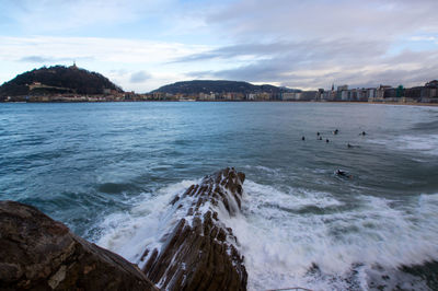 Scenic view of sea against sky