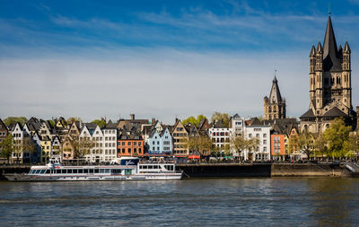 View of cologne on the rhine in germany.