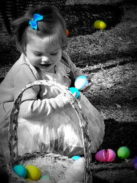 Boy playing with toy