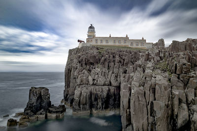 Panoramic view of sea against sky