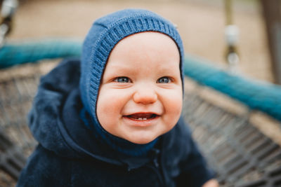 Portrait of cute baby girl