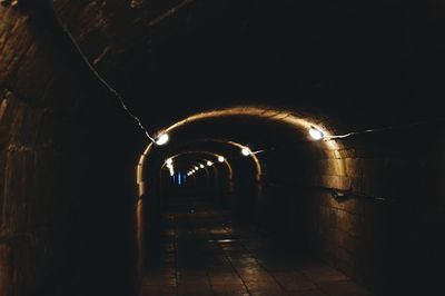 Illuminated tunnel