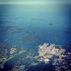 Aerial view of sea