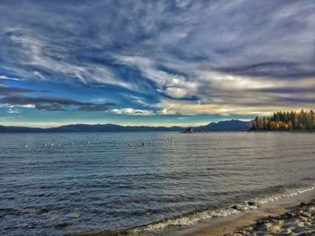 Scenic view of sea against sky