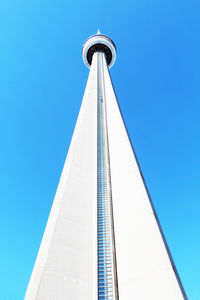 Low angle view of tower against clear sky