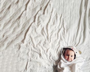 Portrait of cute baby girl