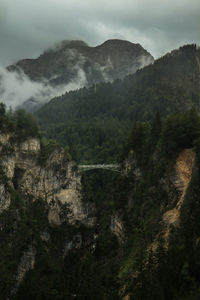 Scenic view of mountains with marienbrücke