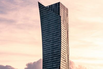 Low angle view of skyscraper