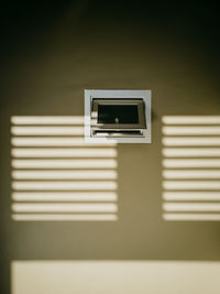 Close-up of window on wall of building