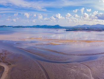 Scenic view of sea against sky