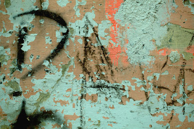 Full frame shot of weathered wall