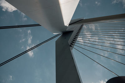 Low angle view of modern building against sky