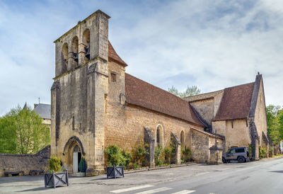 Exterior of historic building against sky