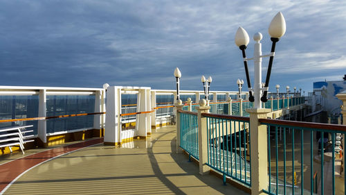 Pier against sky