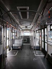 Interior of bus