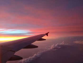 Sunrise above the clouds