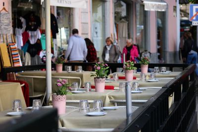 People in restaurant