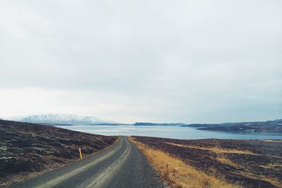 Road passing through landscape