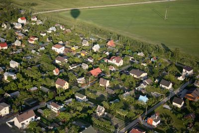 High angle view of landscape