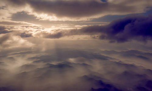 Low angle view of clouds in sky