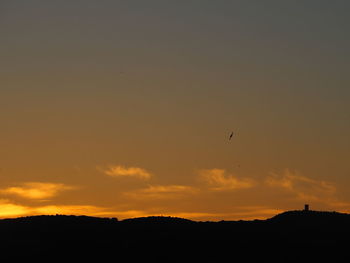 Silhouette of a sunset