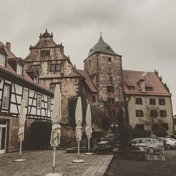 Low angle view of historical building