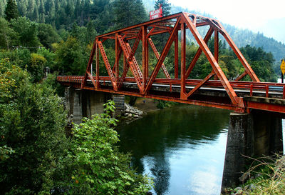 Low angle view of bridge against sky