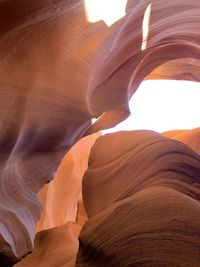 Rock formations in sunlight