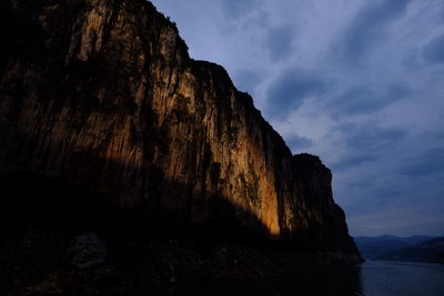 Scenic view of rock formations