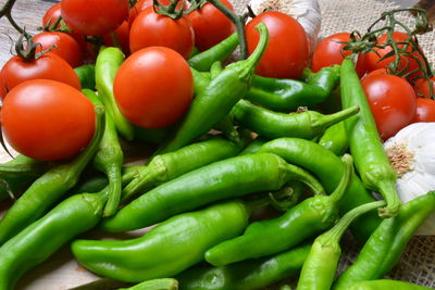 Close-up of bell peppers