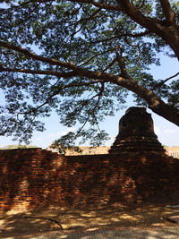 Low angle view of historical building against sky