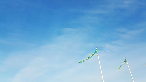 Low angle view of blue sky