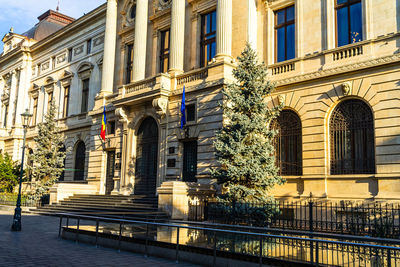 Low angle view of historical building