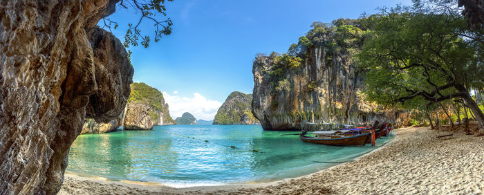 Panoramic shot of sea against sky