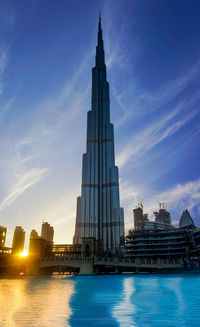 View of city skyline against sky