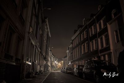 Illuminated city at night