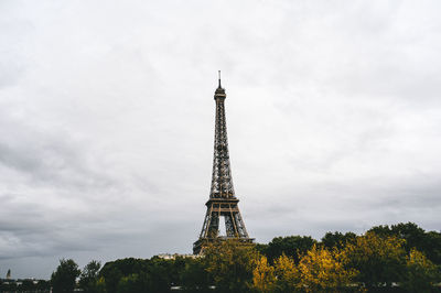 Eiffel tower against sky